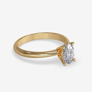 cj-0029 solitaire engagement ring gold render images videos jewelry diamond wedding printable rings 3d print model - Mito3D