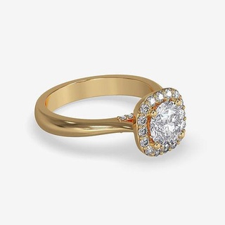 cj 0068 engagement rendre images vidéos bijoux diamant mariage or imprimable anneaux 3d print model - Mito3D