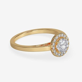 cj 0069 Engagement Ring Rose Gold Bilder Videos Schmuck Diamant Hochzeit druckbar Ringe 3d print model - Mito3D