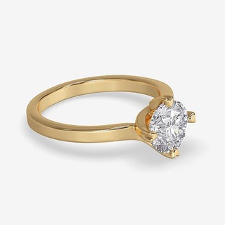 cj 0109 Solitär Diamant Engagement Ring Gold Bilder Videos Schmuck Hochzeit druckbar Ringe 3d print model - Mito3D