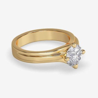 cj 0113 Diamant Engagement Ring Rose Gold Bilder Videos Schmuck Hochzeit druckbar Ringe 3d print model - Mito3D