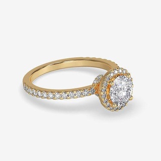 cj 0131 engagement rendre images vidéos bijoux diamant mariage or imprimable anneaux 3d print model - Mito3D