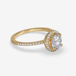 cj 0134 engagement rendre images vidéos bijoux diamant mariage or imprimable anneaux 3d print model - Mito3D