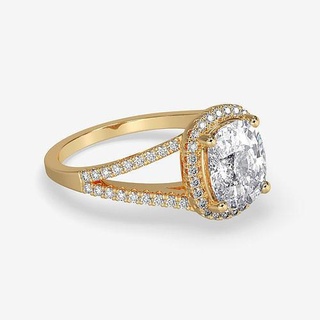 cj 0137 engagement rendre images vidéos bijoux diamant mariage or imprimable anneaux 3d print model - Mito3D