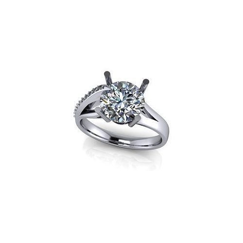 cjc0457 Damen Frauen Diamant Rubin Smaragd Ringe Ring Engagement 3D print model - Mito3D