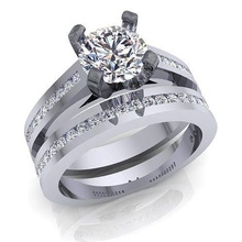 cjc163 senhoras mulher mulheres diamante rubi esmeralda anel argolas noivado solitário azul safira joalheria 3d print model - Mito3D