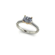 cjc602 damen frauen diamant rubin smaragd ringe ring engagement solitär frau blau saphir schmuck 3d print model - Mito3D