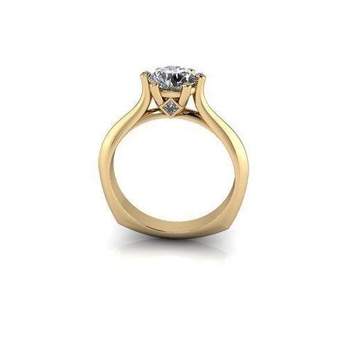 cjc606 senhoras mulher mulheres diamante rubi esmeralda argolas anel noivado solitário azul safira joalheria 3D print model - Mito3D