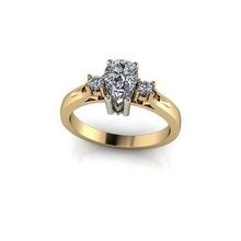 cjc607 senhoras mulher mulheres diamante rubi esmeralda argolas anel noivado 3d print model - Mito3D