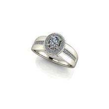 cjc609 senhoras mulher mulheres diamante rubi esmeralda argolas anel noivado 3d print model - Mito3D