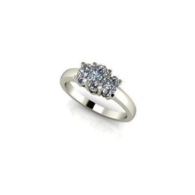 cjc612 damen frauen diamant rubin smaragd ringe ring engagement solitär frau blau saphir schmuck 3d print model - Mito3D
