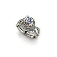 cjc614 signore womans donna diamante rubino Smeraldo anelli squillare Fidanzamento 3d print model - Mito3D