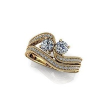 cjc615 Damen Frauen Diamant Rubin Smaragd Ringe Ring Engagement 3d print model - Mito3D