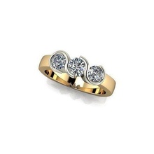cjc632 señoras mujeres diamante rubí esmeralda anillos anillo compromiso solitario mujer azul zafiro joyería joya 3d print model - Mito3D