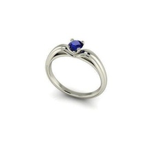 cjc638 señoras mujeres diamante rubí esmeralda anillos anillo compromiso solitario mujer azul zafiro joyería joya 3d print model - Mito3D