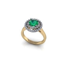 cjc920 Damen Frauen Diamant Rubin Smaragd Ringe Ring Engagement 3d print model - Mito3D