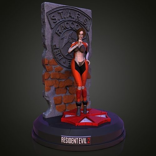 Claire Redfield residente fantasia desafio jogos personagem arte esculturas 3D print model - Mito3D