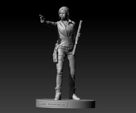 claire redfield resident evil 2 remake statue raccoon city umbrella zbrush residentevil woman horror gametoy collection claireredfield games toys 3d print model - Mito3D