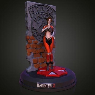 claire redfield resident evil fantasy challenge game character art sculptures 3d print model - Mito3D