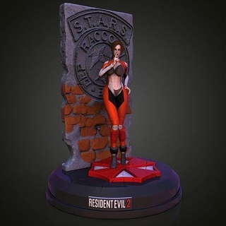 Claire Redfield yerleşik kötü fantezi meydan okuma oyun karakter Sanat heykeller 3d print model - Mito3D