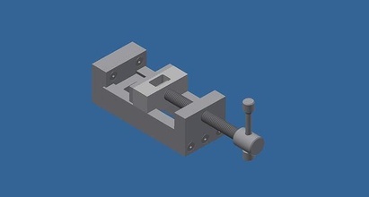 clamp vise machinery industry tool technology steel science engineering 3d print model - Mito3D