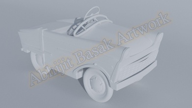 classic 3d car separate parts printing - toy printable prototyping model engineering engineer project science 3d print model - Mito3D