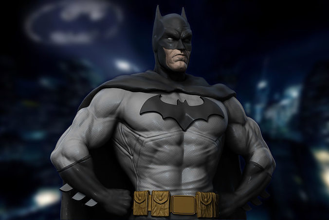 classic batman 02 dc character comic superhero bat statue miniature figurines cape art sculptures 3D print model - Mito3D
