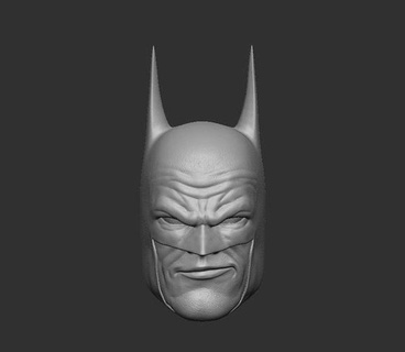 classic batman smiling - headsculpt action figures toy toys dc universe bruce wayne mcfarlane mafex mezco games 3d print model - Mito3D