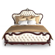 klasik yatak tasarım Antik mobilya retro yastık lüks illüstrasyon odası ev 3d print model - Mito3D