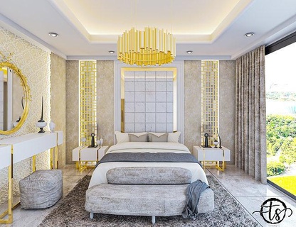 klasik yatak odası iç mobilya oda kabine yastık döşeme uyku şifoniyer modern ev eşyaları dinlenme 3d print model - Mito3D
