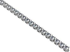 classique bracelet diamant 4mm calcul luxe acheter qualitativement 3d modèle brillant goujat mode gemme or bijoux cire version d'impression argent pendentif ange bracelets 3d print model - Mito3D