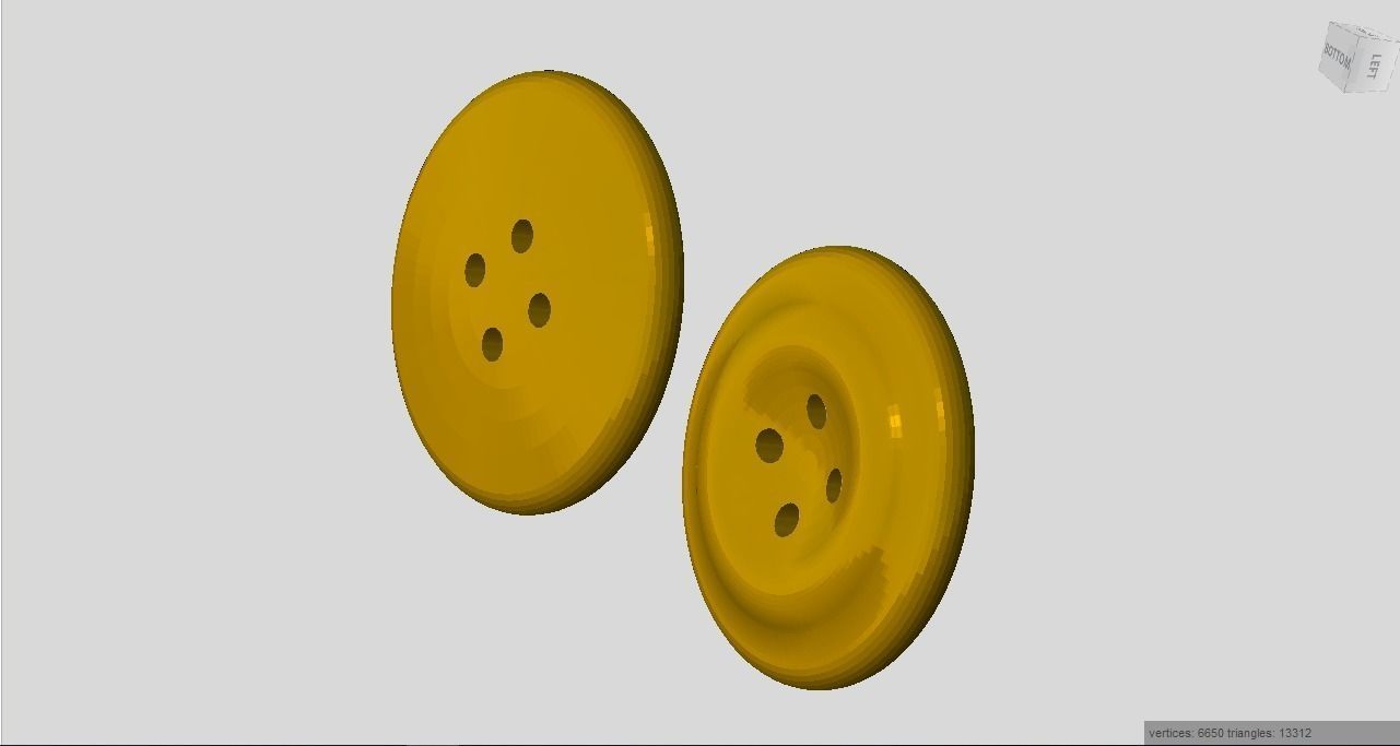 klassische button Mode - Taste Kleidungsstück Stich spare classic Nähen handmade andere 3D print model - Mito3D