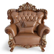 classic chairs antique upholstery ornate carve furniture wood leather baroque luxury retro rococo roccoco sectional seating armchair lounge chair arm niche house 3d print model - Mito3D