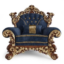 clássico cadeiras Antiguidade ornamentado barroco luxo estofamento mobília trono madeira poltrona salão cadeira imperador galeria parede espelho rococó retro casa 3d print model - Mito3D