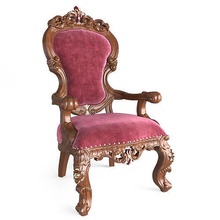 classic chairs upholstery furniture throne armchair antique chair retro wood seat sectional lounge emperor monarch wooden loveseat house 3d print model - Mito3D