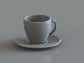 classic coffee cup house furniture kitchen tableware utensils dining 3d print model - Mito3D