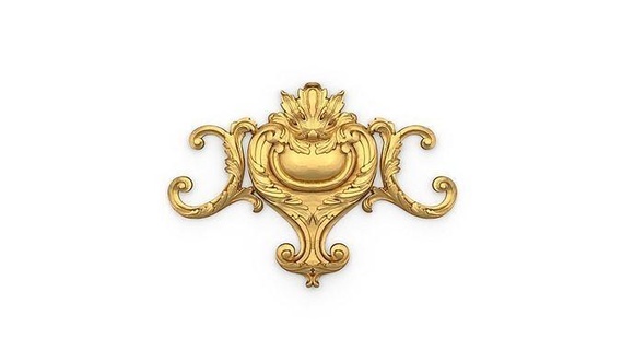 classic decor ornament 63 gypsum stucco molding cnc architectural decoration collection frame modeling cartouche fronton corbel baroque carved onlay art sculptures 3d print model - Mito3D