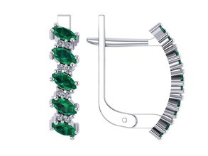 classici orecchini di diamanti marchesi 3djewelry cad diamante elegante fidanzamento moda gemma oro gioielli jewelryprint jewelrywax preziosi printversion gli fresatura incluso nel regalo il marchese classico 3d print model - Mito3D