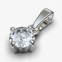 clásico colgante de diamante círculo 6mm comprar 3d modelo brillante cad el elegante gem oro platino la joyería jewelryprint jewelrywax printversion lujo fresado colgantes 3d print model - Mito3D