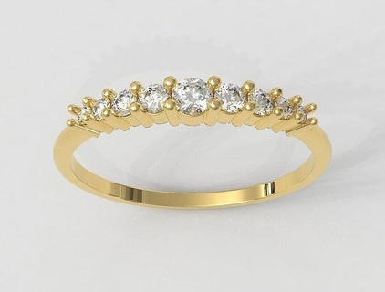 clásico diamante anillo anillos oro joyería joya paulorani moda Moda moderno plata compromiso Boda lujo piedra preciosa 3d print model - Mito3D