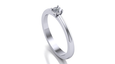 clásico anillo de diamantes la joyería el diamante plata imprimible moda platino engagem prendas vestir bracelate oro compromiso joya boda gem barroco collar los anillos 3d print model - Mito3D