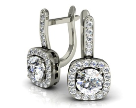 classici orecchini di diamanti gioielli oro esclusivo il design classico gli i 3dm file 3d print model - Mito3D
