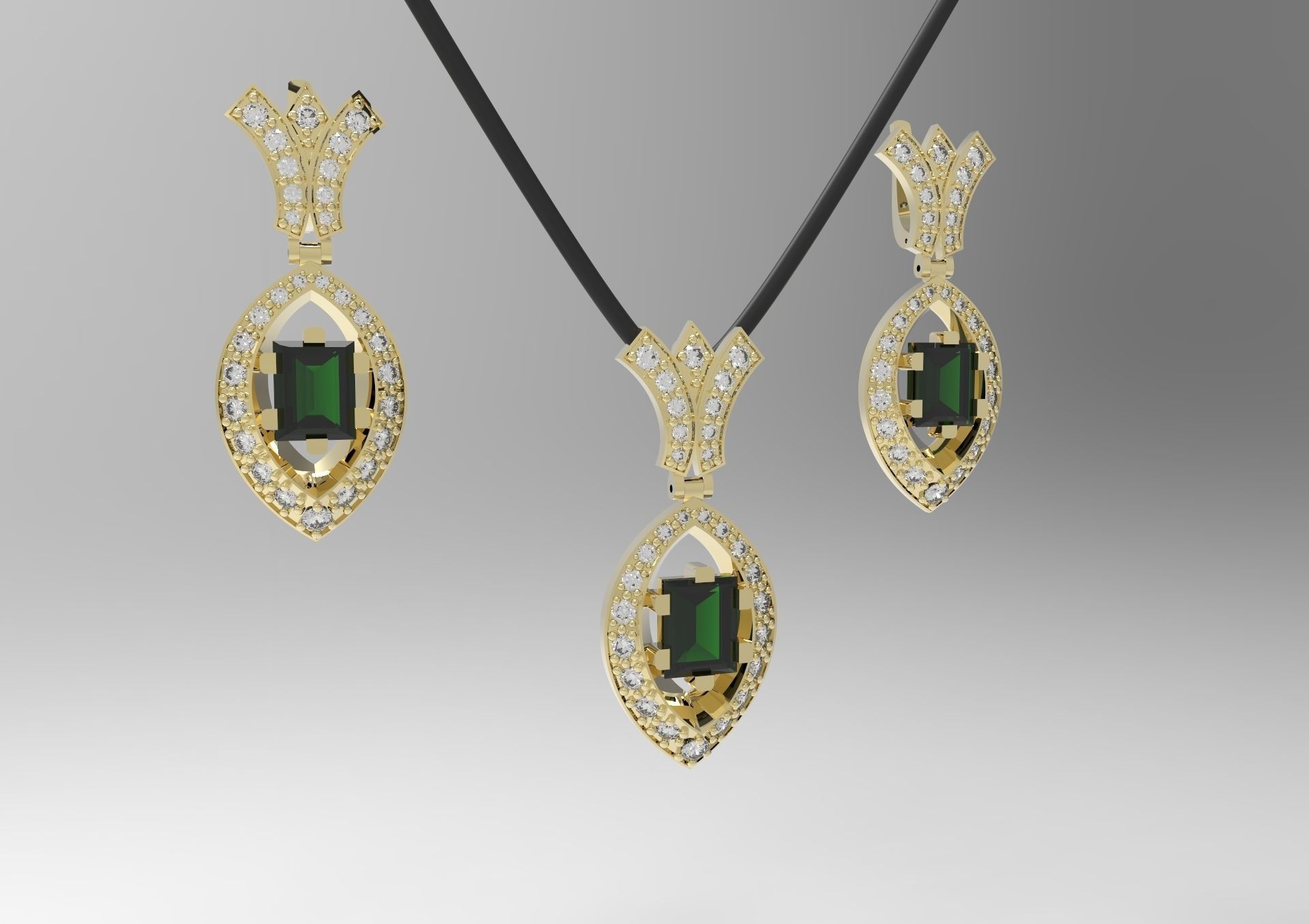 clássico brincos de pingente jóias printable princesa retangular gem diamante ouro platina prata a moda stl precioso pedra preciosa prototipagem brinco valentine 3D print model - Mito3D