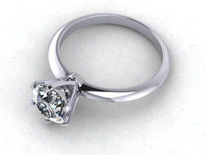 klassische engagement Schmuck classic ring groß diamond möglich kombinierte Farbe Diamant-ring gem engagem Juwel gold Hochzeit Mode-Schönheit Mode-ring cad Ringe 3d print model - Mito3D