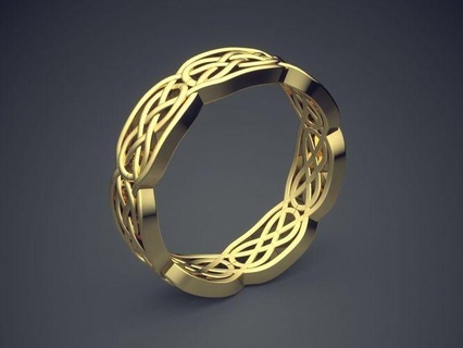 classic golden engagement ring ornament carving jewel jewellery jewelry rings wedding diamond brilliant cad fashion beauty finger gem platinum printable detail gold carved 3d print model - Mito3D