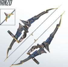 classic hanzo bow 3d printing files cosplay overwatch overwatchcosplay blizzard blizzardcosplay shimada arrow hobby diy 3d print model - Mito3D