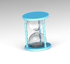 classic hourglass time hour sand clock glass sandglass speed instrument countdown timepiece timer interior design vintage minimalistic style sport fashion 3d print model - Mito3D