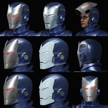 classic iron man stealth helmet ironman budwin cosplay props superhero marvel mark stark armor hobby diy 3d print model - Mito3D