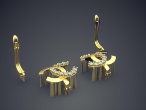 classico e di lusso orecchini gioielli oro gioiello anello anelli matrimonio fidanzamento diamante brillante cad gemma disco platino stampabile argento dettaglio il design gli 3d print model - Mito3D