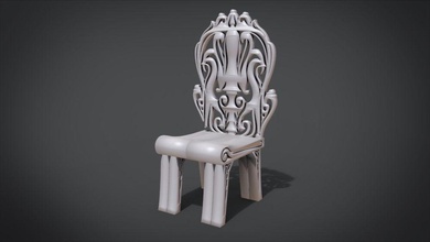 classic mandala chair house office living table dinning furniture furnitures interior pieces art tool modern woog wooden armchair kitchen set seating dining room 3d print model - Mito3D